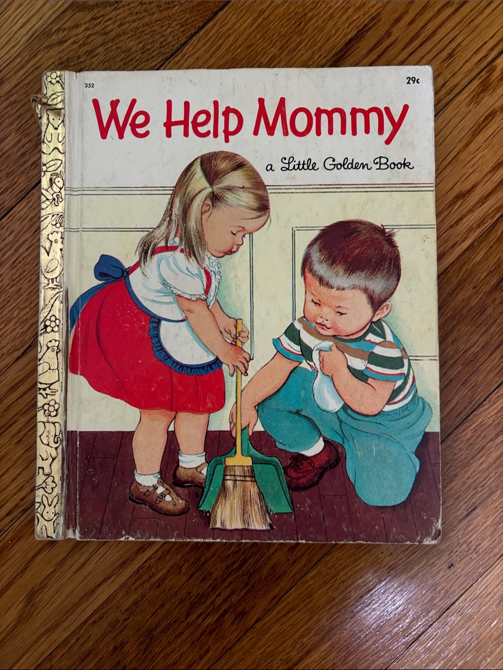 We Help Mommy Little Golden Book - Vintage Illustrated Children's Book